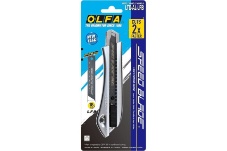 Купить Нож OLFA OL-LTD-AL-LFB с выдвижным сегмент лезвием  18мм  автофиксатор фото №3