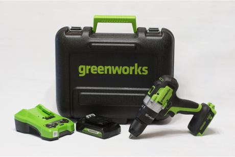 Купить Дрель аккумуляторная GREENWORKS GD24DD60 24 V c акк и з/у 3704107UA фото №3