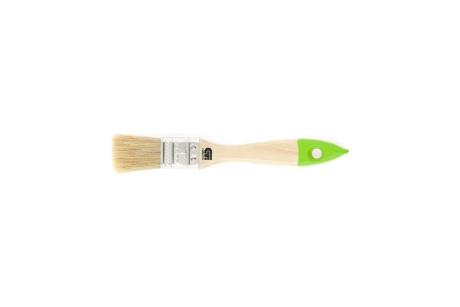Купить Кисть плоская 25 мм  натуральная щетина  деревянная ручка// Сибртех  82261 фото №1
