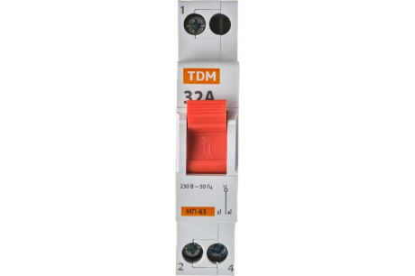 Купить Модульный трехпозиционный переключатель TDM МП-63 1P 32А SQ0224-0006 фото №5